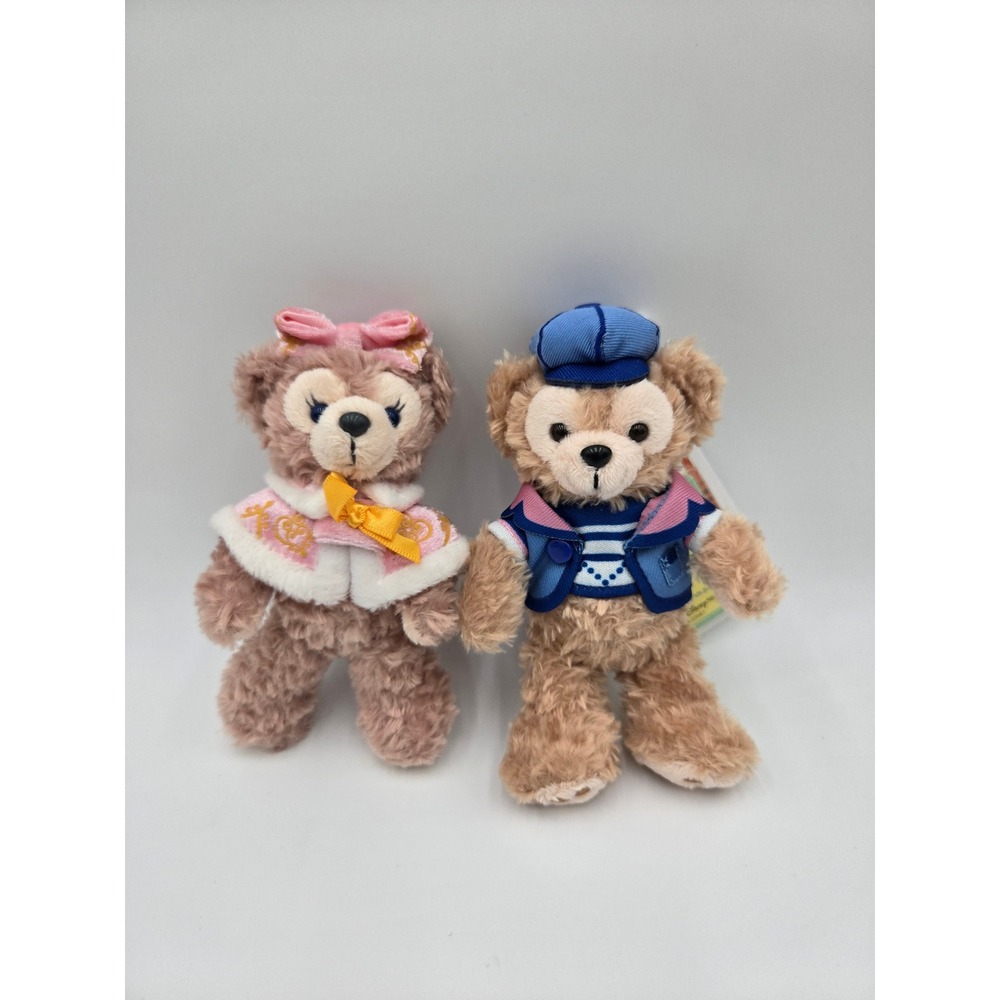Disney Duffy and ShellieMay Plush Badge Set Tokyo DisneySea Sailor Cape 6 inch